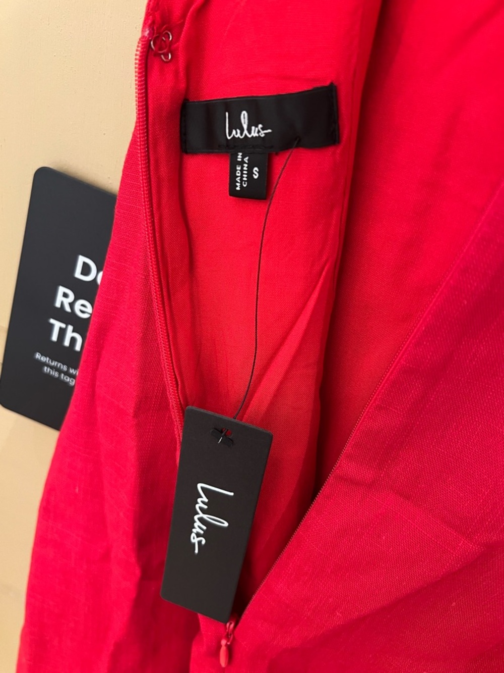 Lulus Linen Mini Dress - Picture 5 of 5